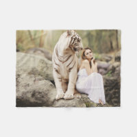 Tigre et dame du Bengale