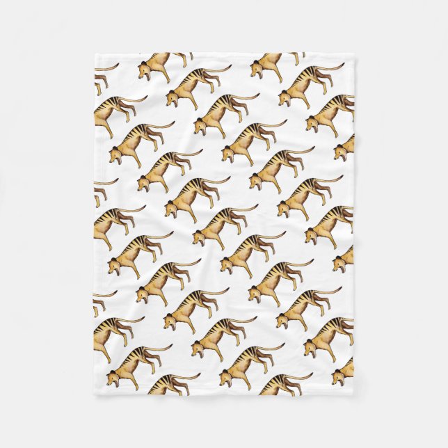 Couverture Polaire Tigre tasmanien, Thylacine (Devant)