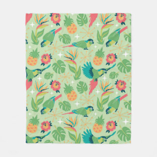 Couverture Polaire Tiki Parrot Blanket