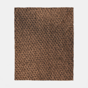Couverture Polaire Tissu écrasé : Élégance Brown foncée