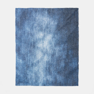 Couverture Polaire Tissu en denim usé, arrière - plan texturé.