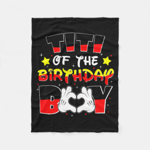 Couverture Polaire Titi du T-shirt du garçon d'anniversaire Correspon