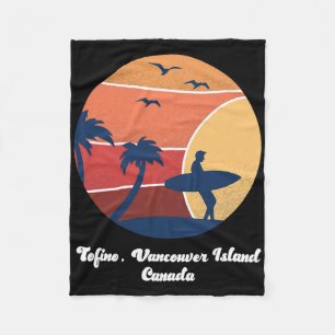 Couverture Polaire Tofino Île de Vancouver Canada Surf Vintage Sur