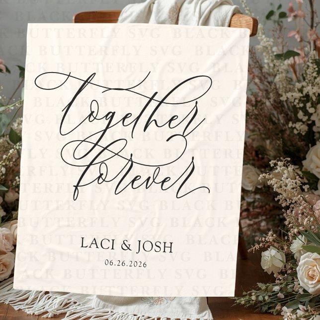 Couverture Polaire Together Forever Wedding  (Wedding fleece blanket)