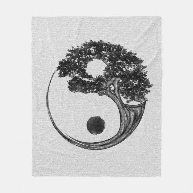 Couverture Polaire Toile de Yin Yang (Devant)