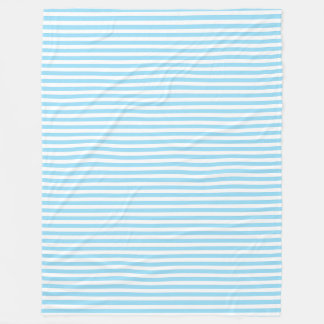 Couverture Polaire Toison blanc Frappe d'eau douce capri bleu