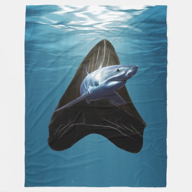 Couverture Polaire Toisse de requin Océan (Devant)