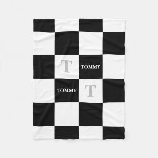 Couverture Polaire TOMMY Nom Enfants Personnalisés Unisex Nursery Nom