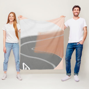 Couverture Polaire Tonalités terreuses atténuées soleil art minimalis