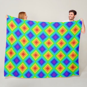 Couverture Polaire Topographie géométrique - Plaid en laine