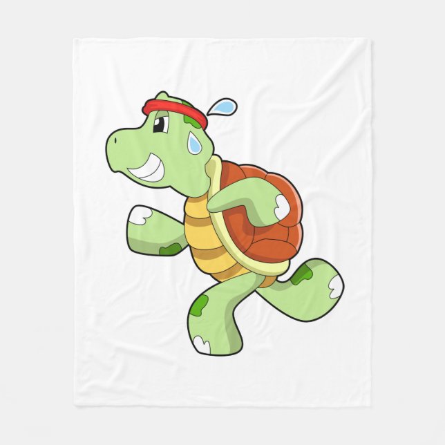 Couverture Polaire Tortue en tant que coureur (Devant)