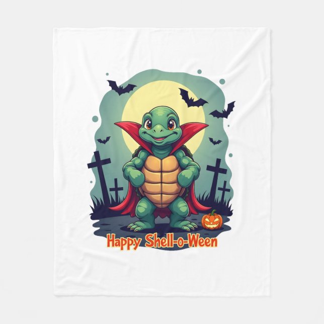 Couverture Polaire Tortue Shell-o-Ween (Devant)