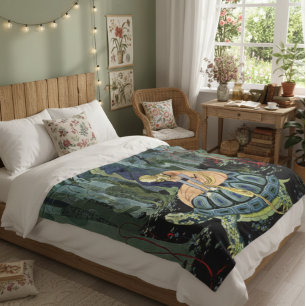 Couverture Polaire Tortue vintage Virginia Stérrett Princess Rides