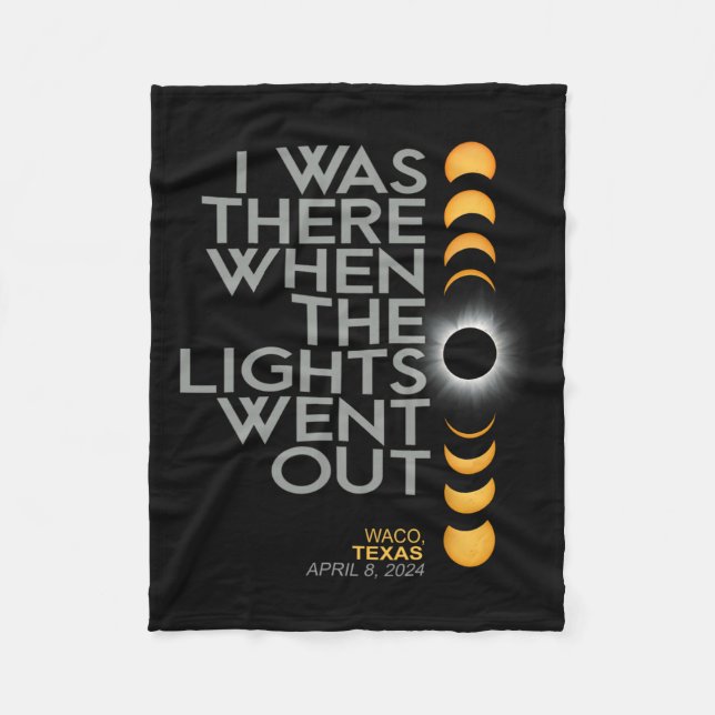 Couverture Polaire Totalité de l'Éclipse solaire totale Waco 2024 (Devant)