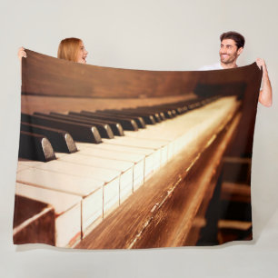 Couverture Polaire Touches de piano