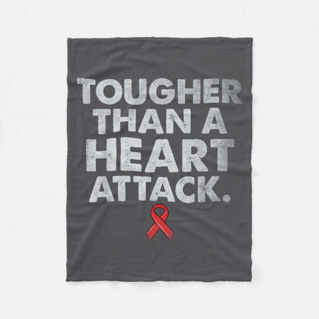 Couverture Polaire Tougher Than A Heart Attack Heart Disease Awarenes (Devant)