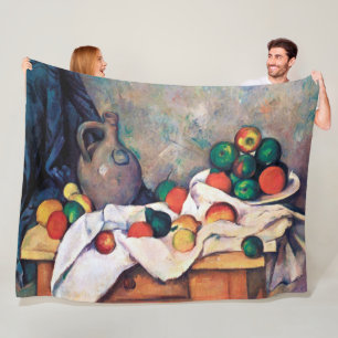 Couverture Polaire Toujours la vie avec les fruits, Paul Cezanne