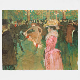 Couverture Polaire Toulouse-Lautrec - Au Rouge, La Danse