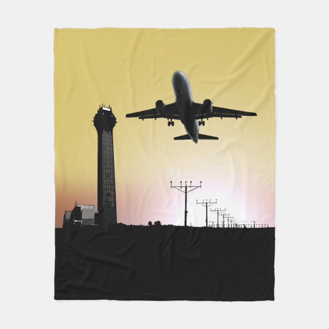Couverture Polaire Tour et avion de contrôle du trafic aérien (Devant)