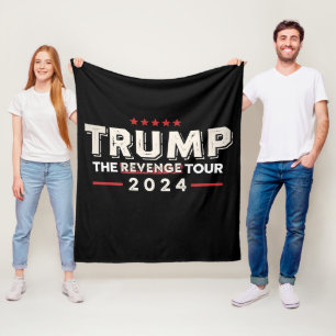 Couverture Polaire Tournée de vengeance Trump 2024 Vintage