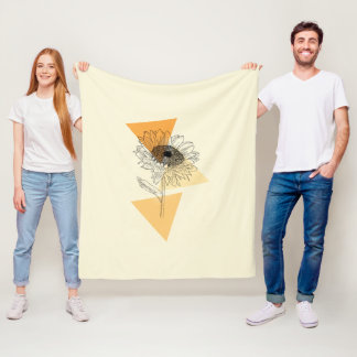 Couverture Polaire Tournesol