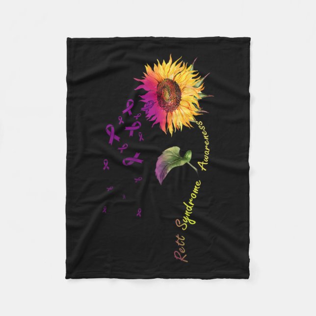 Couverture Polaire Tournesol de sensibilisation au syndrome de rétrog (Devant)