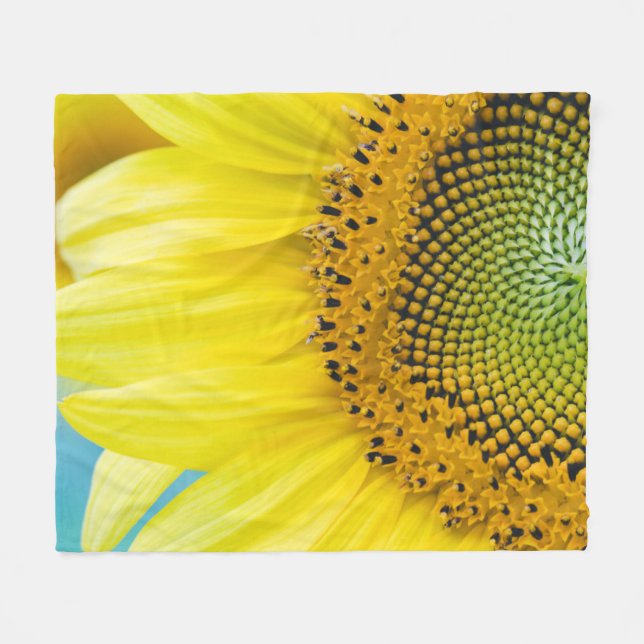 Couverture Polaire Tournesol lumineux (Devant (Horizontal))