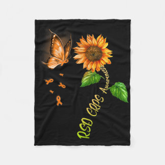 Couverture Polaire Tournesol Papillon Rsd Crps sensibilisation