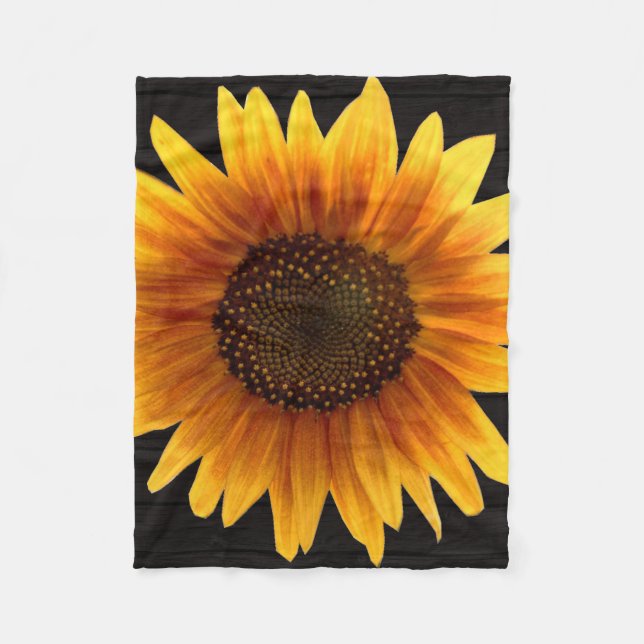 Couverture Polaire Tournesol rustique d'automne (Devant)