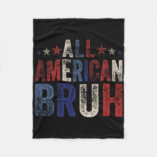 Couverture Polaire Tous les américains Bruh 4 juillet garçons Patriot