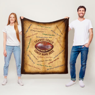 Couverture Polaire Tous les cadeaux pour l'entraîneur de football pou