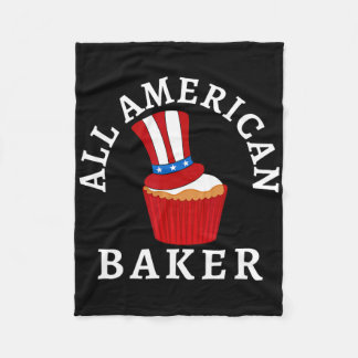 Couverture Polaire Tout American Byker Patriotique 4 juillet Usa Cupc