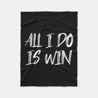 Couverture Polaire Tout Ce Que Je Fais Est Gagner Motivationnel Fitne