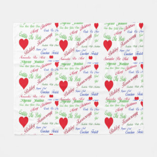 Couverture Polaire Tout le Monde, Joyeux Noël en plusieurs langues