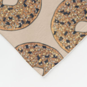 Couverture Polaire Tout Pavot Sésame Graine Bagel Petit déjeuner