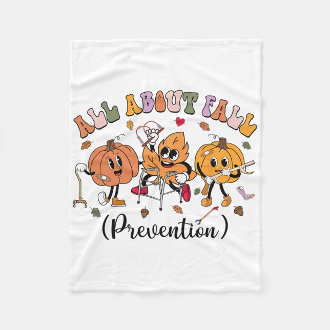 Couverture Polaire Tout sur la prévention de l'automne Thanksgiving A (Devant)