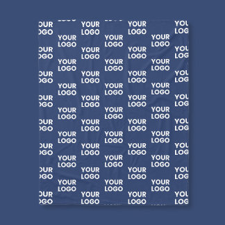 Couverture Polaire Toute image ou logo commercial modifiable Dark Nav