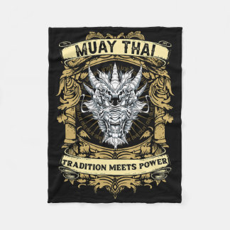 Couverture Polaire Tradition Meets Power - Kickboxing And Muay Thai D