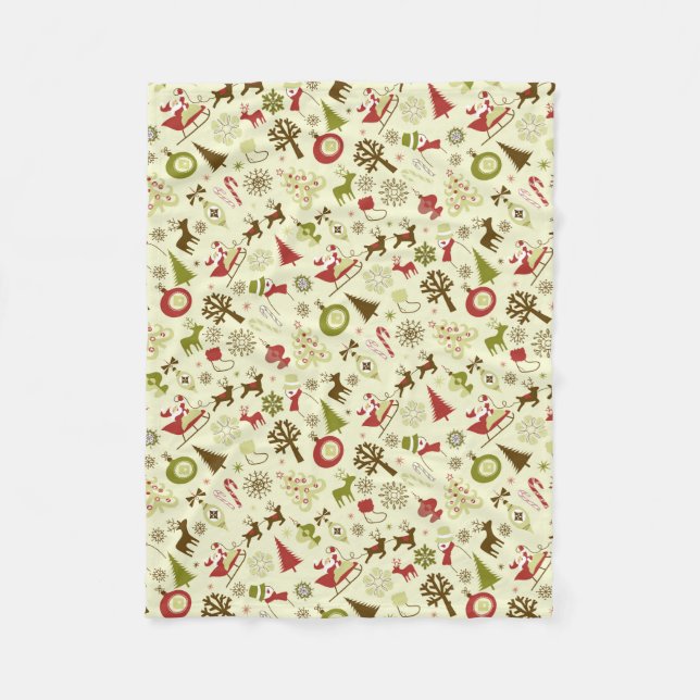 Couverture Polaire Traditions de Noël (Devant)