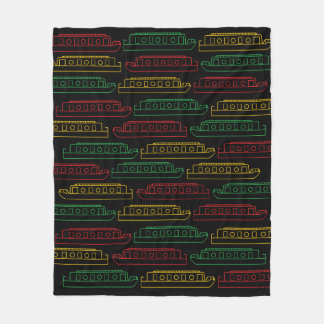 Couverture Polaire Traffic Lights Barges Canal Boats Pattern