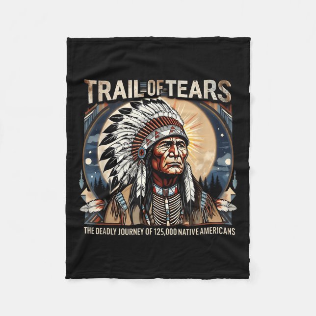 Couverture Polaire Trail Of Tears Memorial Amérindien (Devant)