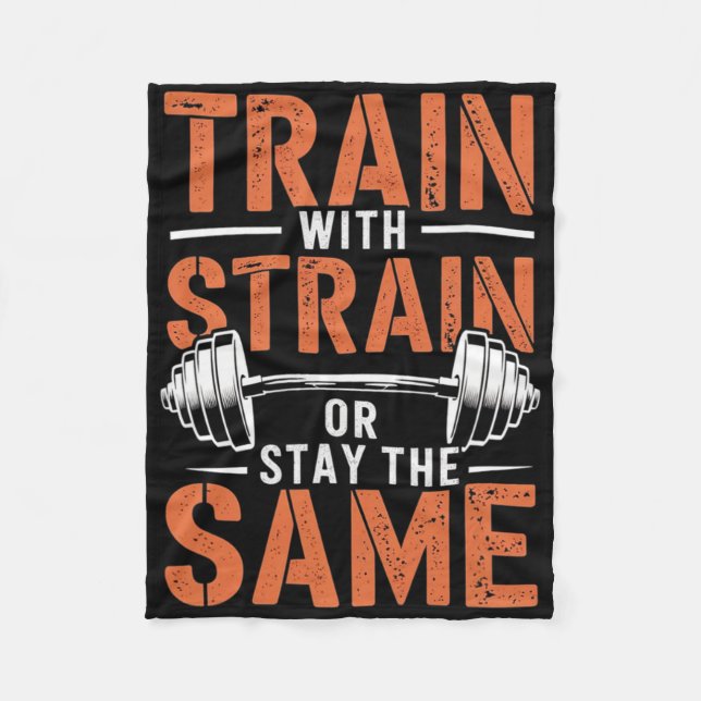 Couverture Polaire Train Avec Soudure - Motivation Fitness Muscle (Devant)