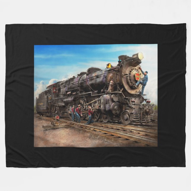 Couverture Polaire Train - travaillant au chemin de fer 1930 (Devant (Horizontal))