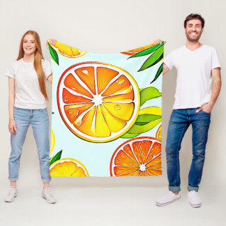 Couverture Polaire Tranches d'orange : L'art des agrumes