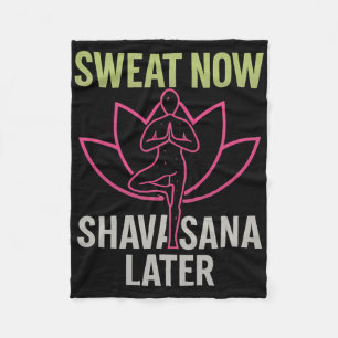 Couverture Polaire Transpire Maintenant Shavasana Plus Tard Néon Yoga