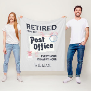 Couverture Polaire Travailleur de la poste retraité Mailman Grand-pèr