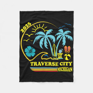 Couverture Polaire Traverse City Michigan Famille Vacation 2025 Match