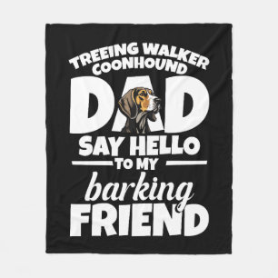 Couverture Polaire Treer Walker Coonhound Papa Dit Bonjour