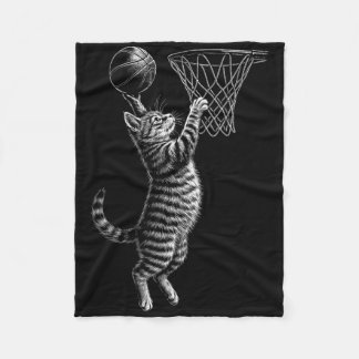 Couverture Polaire Trempage de chat - Joueur de Sketll Entraîneur de
