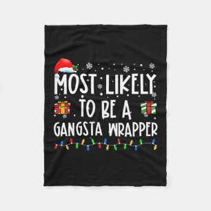 Couverture Polaire Très Probable D'Être Un Enveloppeur Gangsta Noël P